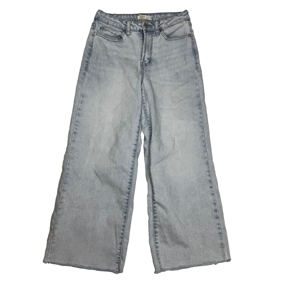 OAT Wide Leg Cropped Raw Hem Womens 2/26 Jeans